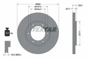 Bremsscheibe TEXTAR 92035600