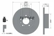 Bremsscheibe Vorderachse TEXTAR 92042900