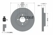 Bremsscheibe TEXTAR 92048400