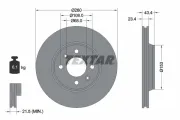 Bremsscheibe Vorderachse TEXTAR 92048400