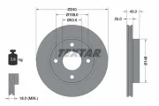 Bremsscheibe Vorderachse TEXTAR 92051003