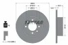 Bremsscheibe Hinterachse TEXTAR 92051500