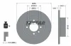 Bremsscheibe Hinterachse TEXTAR 92051500