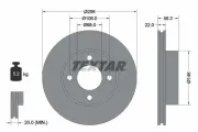 Bremsscheibe Vorderachse TEXTAR 92054200