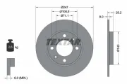 Bremsscheibe Hinterachse TEXTAR 92055003