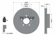 Bremsscheibe Vorderachse TEXTAR 92055400