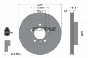 Bremsscheibe Vorderachse TEXTAR 92055600