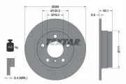 Bremsscheibe Hinterachse TEXTAR 92055703