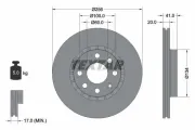 Bremsscheibe Vorderachse TEXTAR 92056503