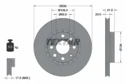 Bremsscheibe Vorderachse TEXTAR 92056503