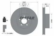 Bremsscheibe Vorderachse TEXTAR 92056600