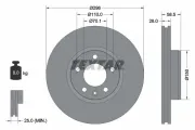 Bremsscheibe Vorderachse TEXTAR 92057700