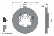 Bremsscheibe Vorderachse TEXTAR 92059000