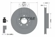 Bremsscheibe Vorderachse TEXTAR 92060000