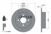 Bremsscheibe TEXTAR 92060800