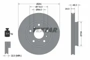 Bremsscheibe Vorderachse TEXTAR 92061900