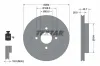 Bremsscheibe Hinterachse TEXTAR 92063603