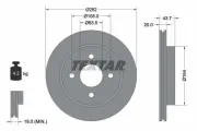 Bremsscheibe Hinterachse TEXTAR 92063603