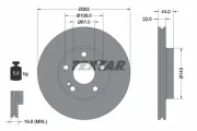 Bremsscheibe Vorderachse TEXTAR 92065007