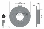Bremsscheibe Vorderachse TEXTAR 92066003