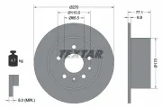 Bremsscheibe Hinterachse TEXTAR 92066300
