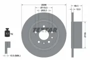 Bremsscheibe Hinterachse TEXTAR 92067003