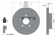 Bremsscheibe Vorderachse TEXTAR 92067700