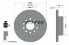 Bremsscheibe Hinterachse TEXTAR 92068400