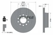 Bremsscheibe TEXTAR 92068400