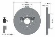 Bremsscheibe Vorderachse TEXTAR 92069603