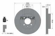 Bremsscheibe Vorderachse TEXTAR 92070600
