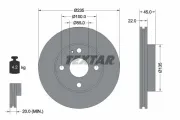 Bremsscheibe TEXTAR 92071500