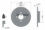 Bremsscheibe Vorderachse TEXTAR 92071903