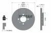 Bremsscheibe Vorderachse TEXTAR 92072003