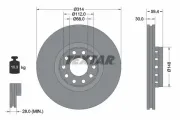 Bremsscheibe TEXTAR 92073200