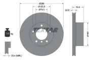 Bremsscheibe Vorderachse TEXTAR 92075000