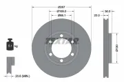 Bremsscheibe Vorderachse TEXTAR 92075800