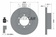 Bremsscheibe Vorderachse TEXTAR 92076300