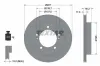 Bremsscheibe Vorderachse TEXTAR 92076400