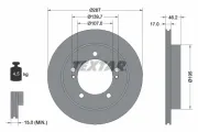 Bremsscheibe Vorderachse TEXTAR 92076400
