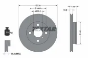 Bremsscheibe Vorderachse TEXTAR 92076500