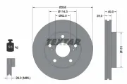 Bremsscheibe Vorderachse TEXTAR 92077600