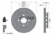 Bremsscheibe TEXTAR 92078500