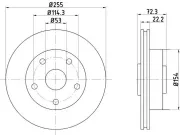 Bremsscheibe Vorderachse TEXTAR 92079000