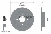 Bremsscheibe TEXTAR 92080200