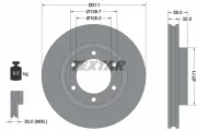 Bremsscheibe Vorderachse TEXTAR 92080600