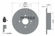 Bremsscheibe Hinterachse TEXTAR 92081700