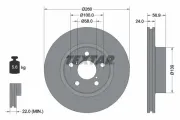 Bremsscheibe Vorderachse TEXTAR 92081900