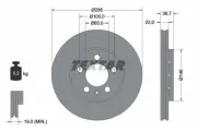 Bremsscheibe Vorderachse TEXTAR 92082200