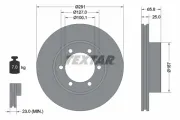 Bremsscheibe Vorderachse TEXTAR 92082700